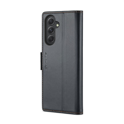 Samsung Galaxy A54 5G Litchi Texture RFID Anti-theft Leather Phone Case with Butterfly Buckle, Stand & Card Wallet with TPU Shell