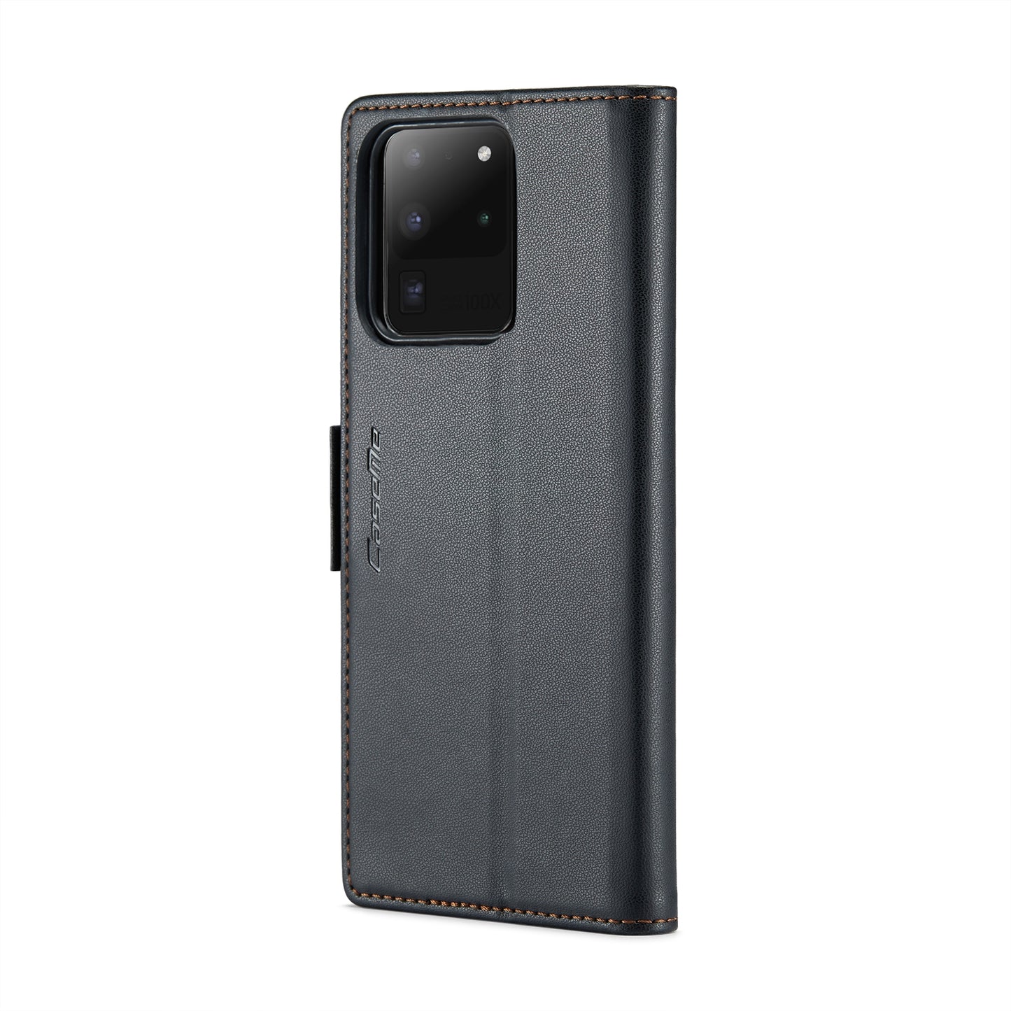 Samsung Galaxy S20 Ultra Litchi Texture RFID Anti-theft Leather Phone Case with Butterfly Buckle, Stand & Card Wallet with TPU Shell