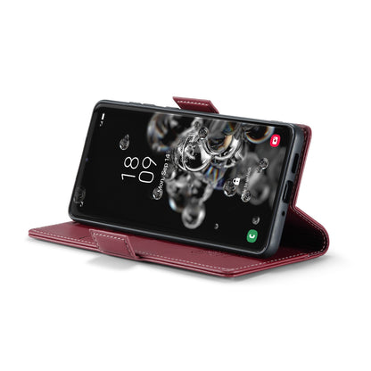 Samsung Galaxy S20 Ultra Litchi Texture RFID Anti-theft Leather Phone Case with Butterfly Buckle, Stand & Card Wallet with TPU Shell