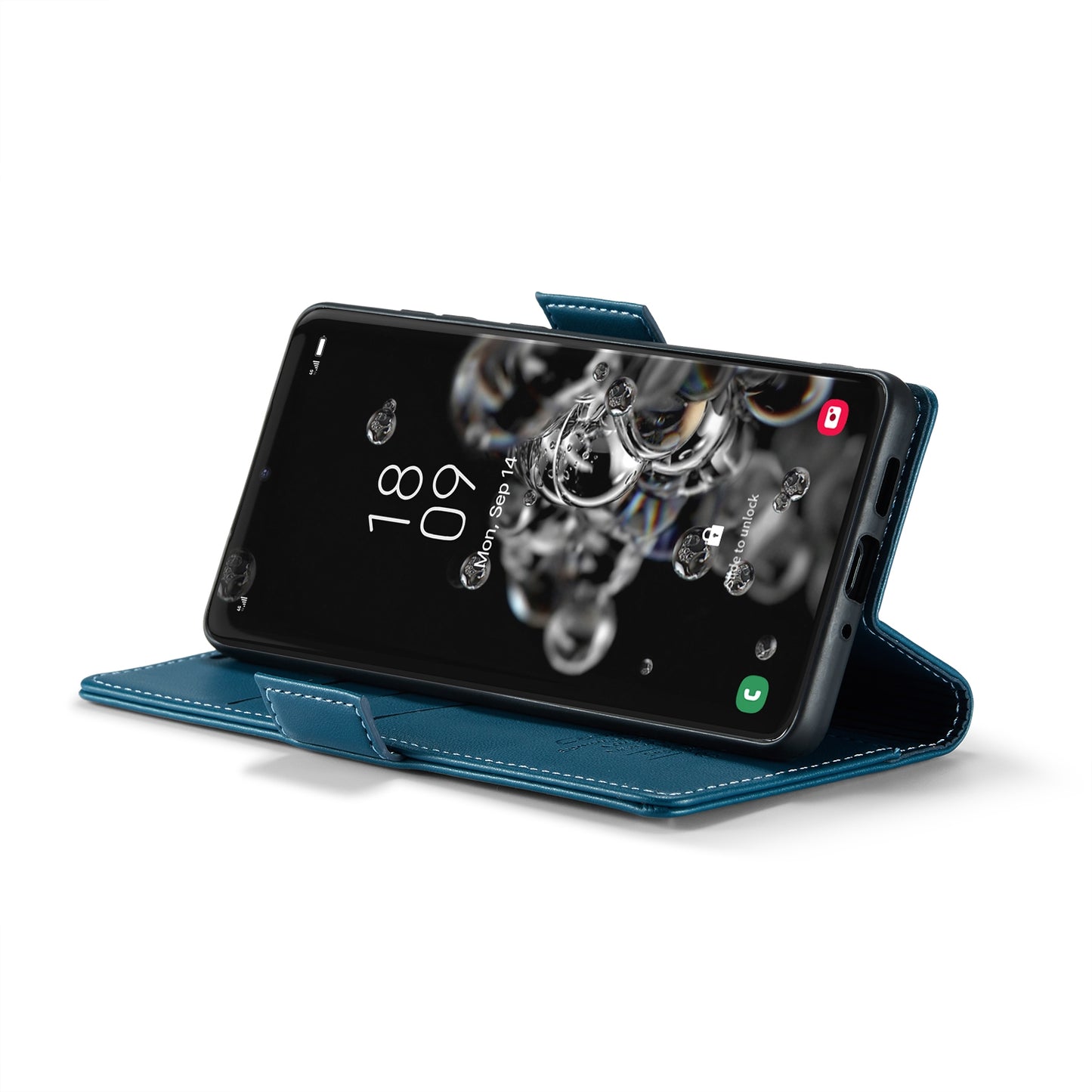 Samsung Galaxy S20 Ultra Litchi Texture RFID Anti-theft Leather Phone Case with Butterfly Buckle, Stand & Card Wallet with TPU Shell