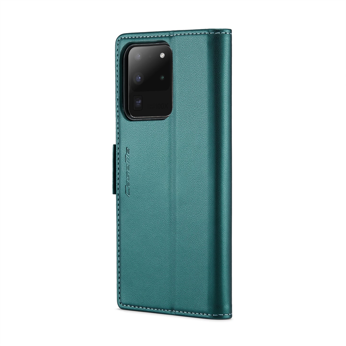 Samsung Galaxy S20 Ultra Litchi Texture RFID Anti-theft Leather Phone Case with Butterfly Buckle, Stand & Card Wallet with TPU Shell