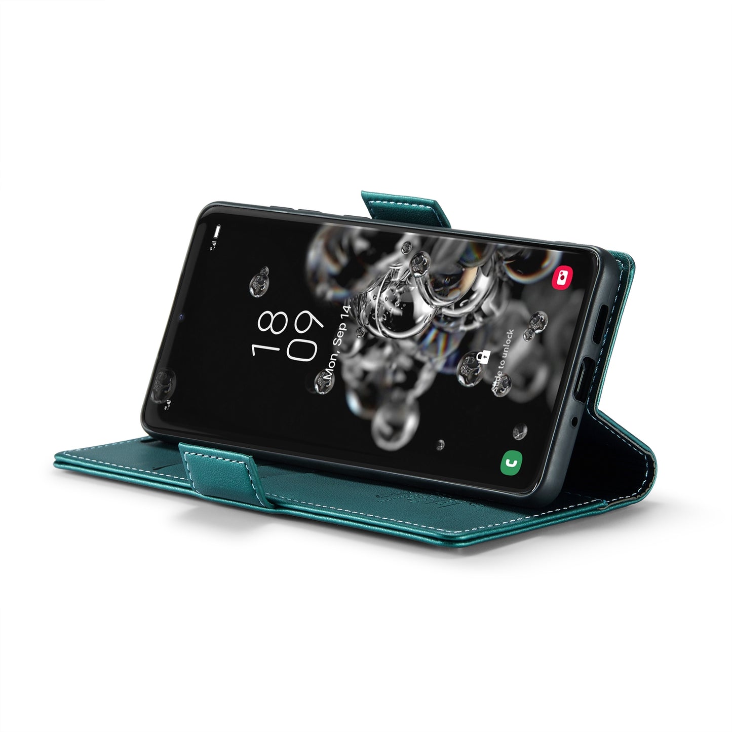 Samsung Galaxy S20 Ultra Litchi Texture RFID Anti-theft Leather Phone Case with Butterfly Buckle, Stand & Card Wallet with TPU Shell