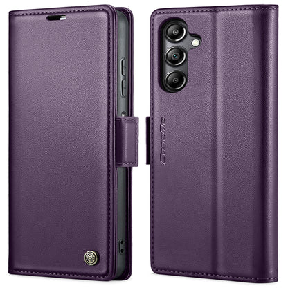 Samsung Galaxy A05s Litchi Texture RFID Anti-theft Leather Phone Case with Butterfly Buckle, Stand & Card Wallet with TPU Shell
