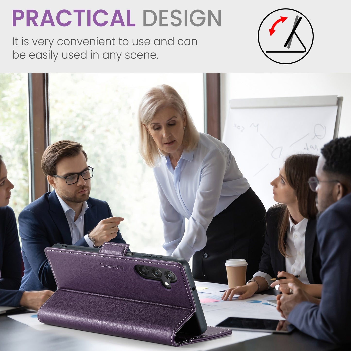 Samsung Galaxy A25 5G Litchi Texture RFID Anti-theft Leather Phone Case with Butterfly Buckle, Stand & Card Wallet with TPU Shell