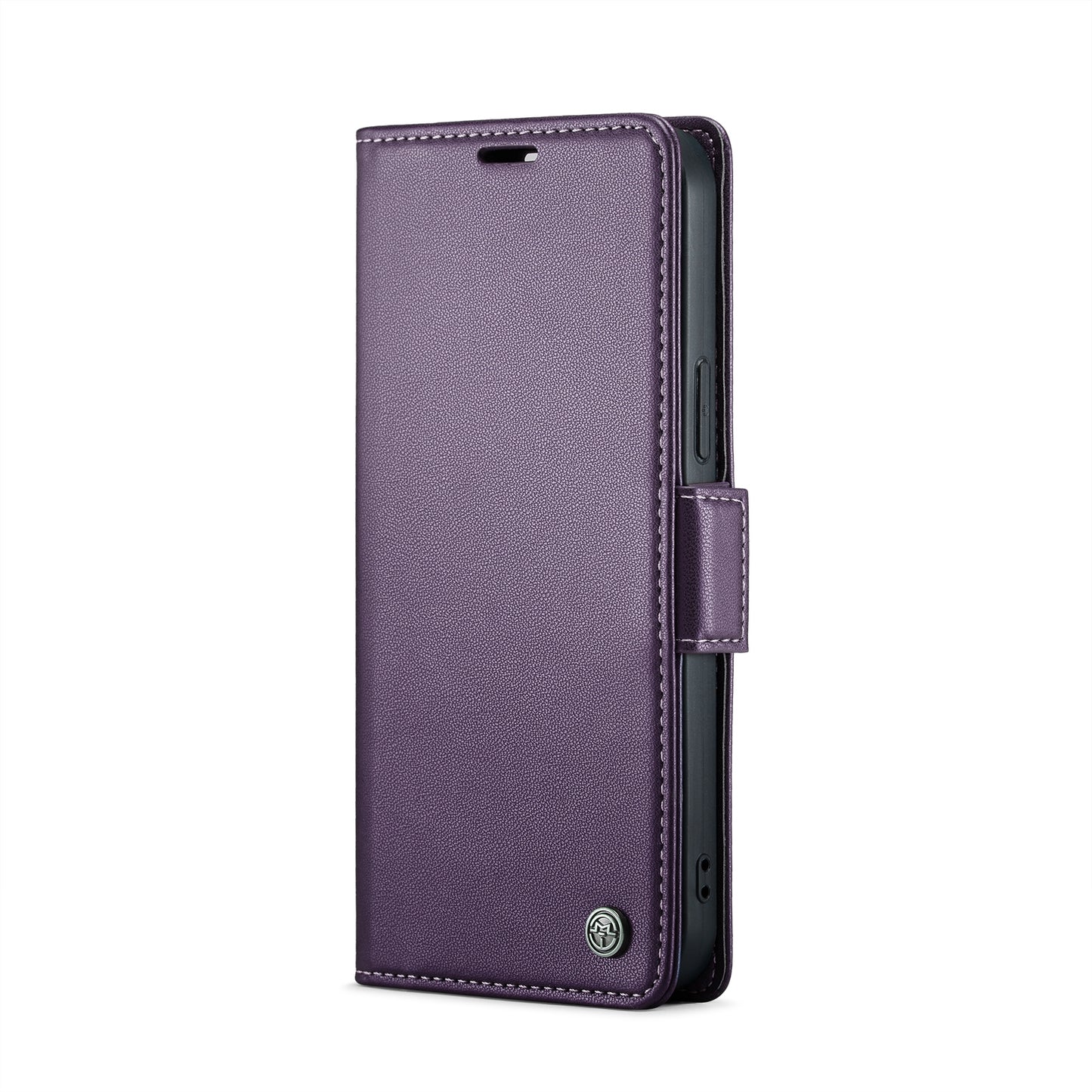 iPhone 12 mini Litchi Texture RFID Anti-theft Leather Phone Case with Butterfly Buckle, Stand & Card Wallet with TPU Shell