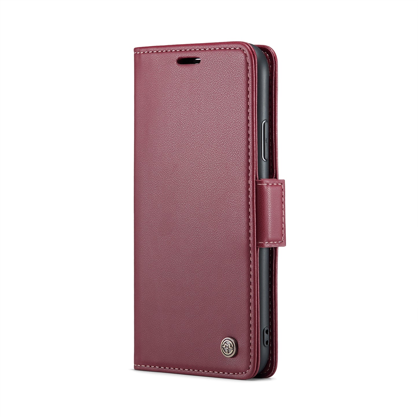 iPhone XS Max Litchi Texture RFID Anti-theft Leather Phone Case with Butterfly Buckle, Stand & Card Wallet with TPU Shell