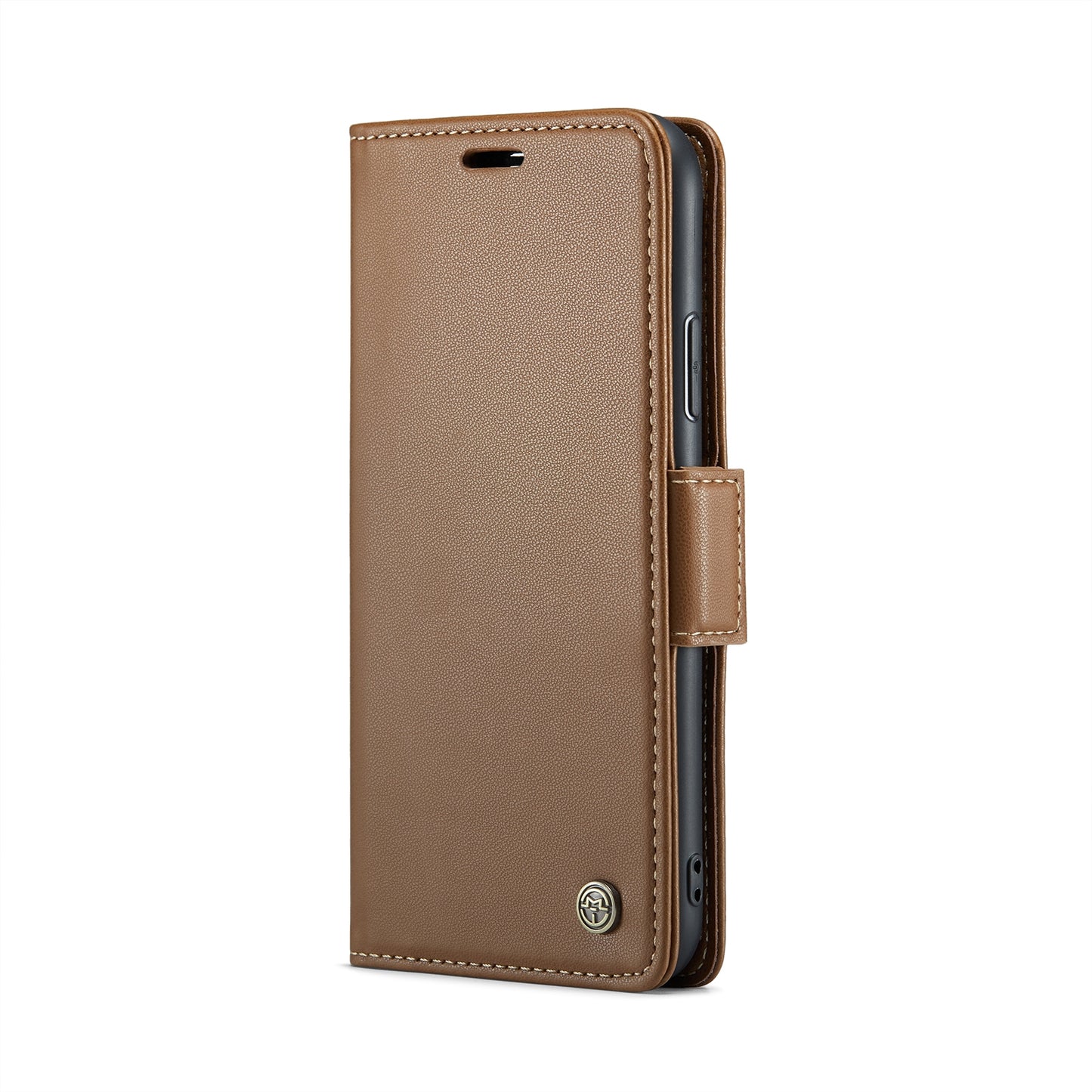 iPhone XS Litchi Texture RFID Anti-theft Leather Phone Case with Butterfly Buckle, Stand & Card Wallet with TPU Shell