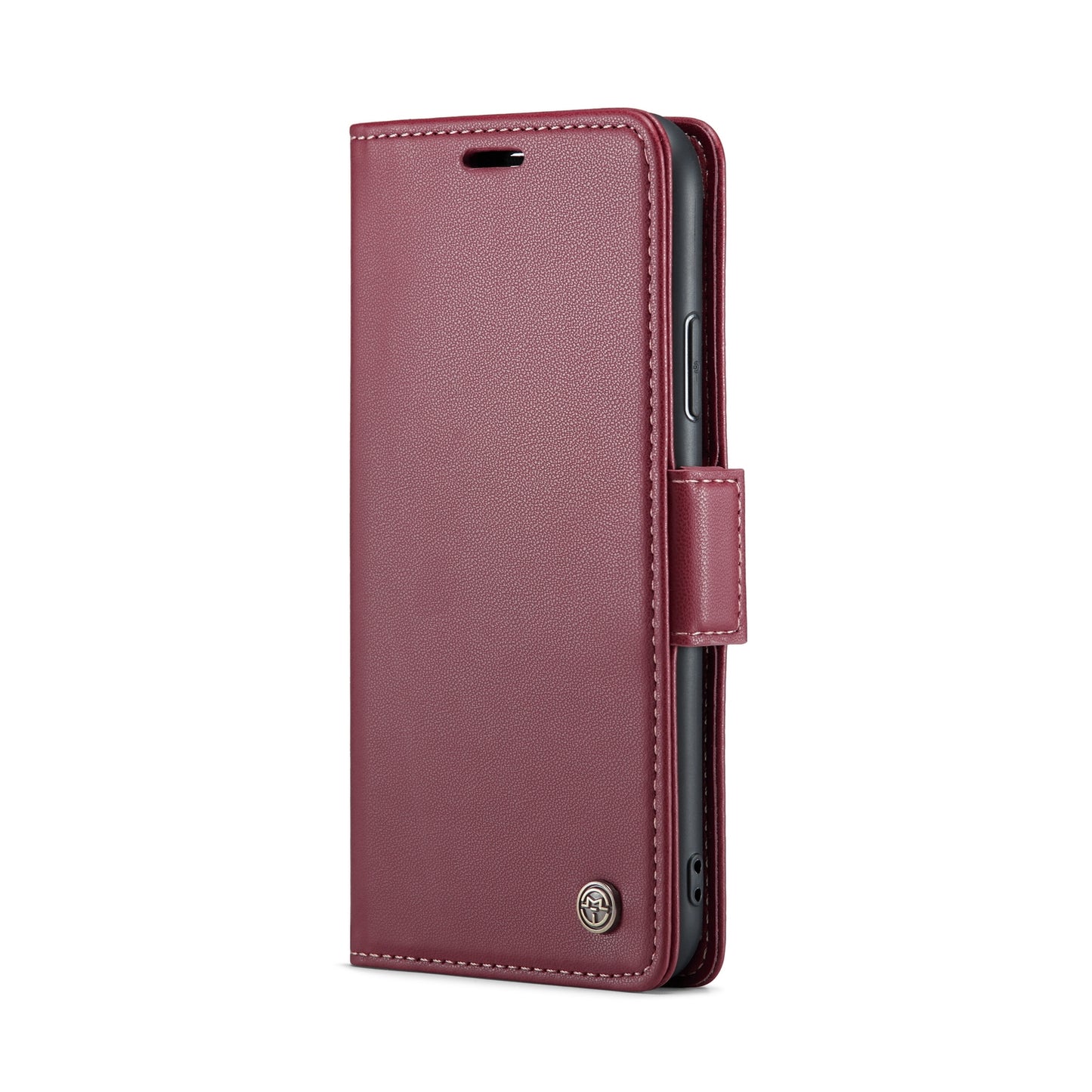 iPhone XR Litchi Texture RFID Anti-theft Leather Phone Case with Butterfly Buckle, Stand & Card Wallet with TPU Shell