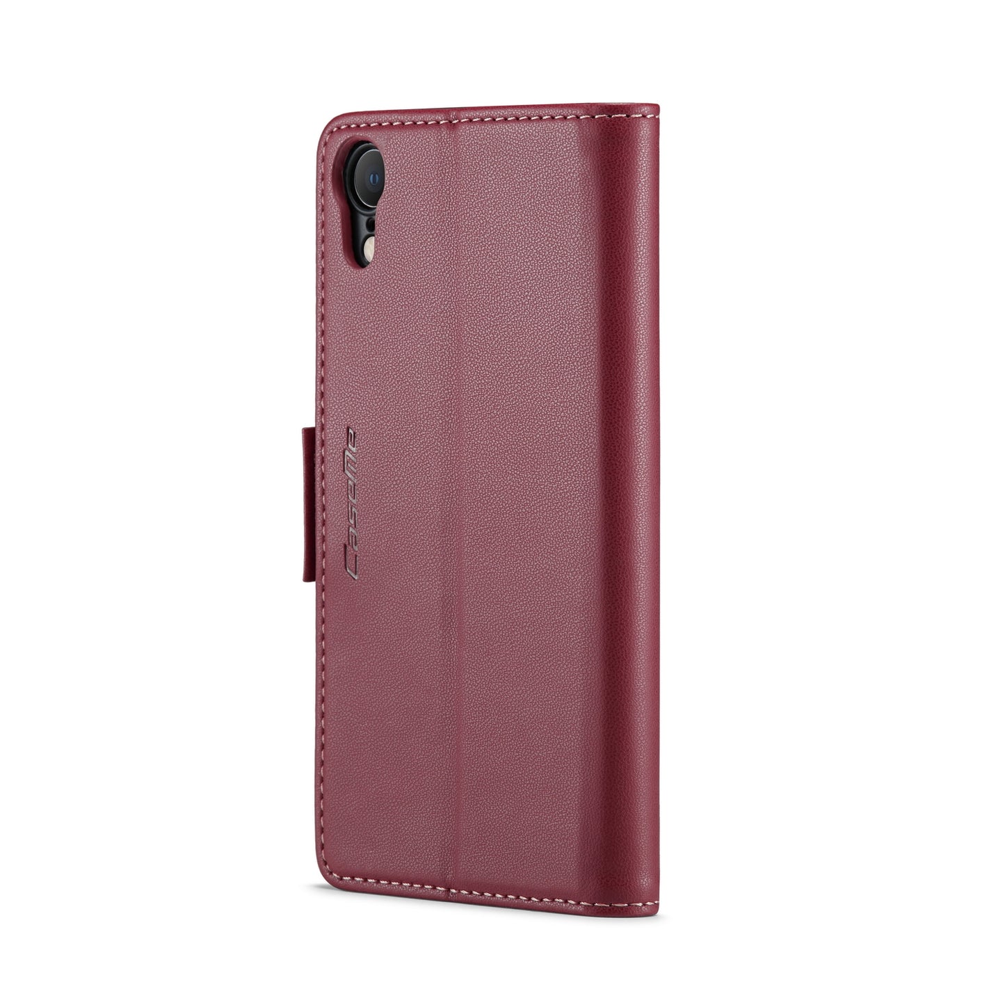 iPhone XR Litchi Texture RFID Anti-theft Leather Phone Case with Butterfly Buckle, Stand & Card Wallet with TPU Shell