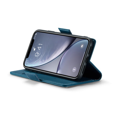 iPhone XR Litchi Texture RFID Anti-theft Leather Phone Case with Butterfly Buckle, Stand & Card Wallet with TPU Shell