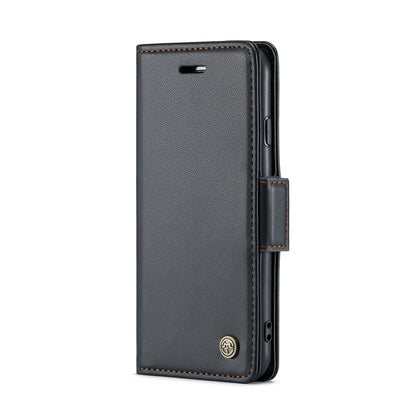 iPhone 7 Litchi Texture RFID Anti-theft Leather Phone Case with Butterfly Buckle, Stand & Card Wallet with TPU Shell