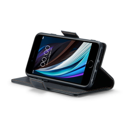 iPhone 8 Litchi Texture RFID Anti-theft Leather Phone Case with Butterfly Buckle, Stand & Card Wallet with TPU Shell