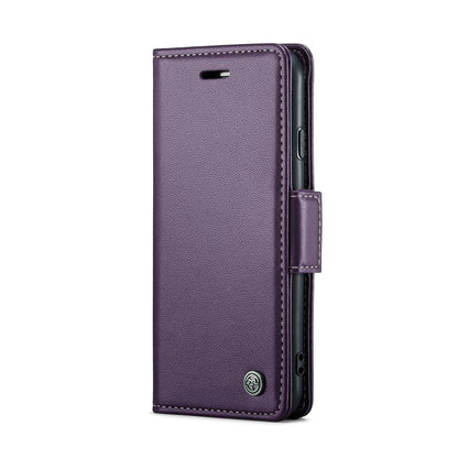 iPhone 8 Litchi Texture RFID Anti-theft Leather Phone Case with Butterfly Buckle, Stand & Card Wallet with TPU Shell