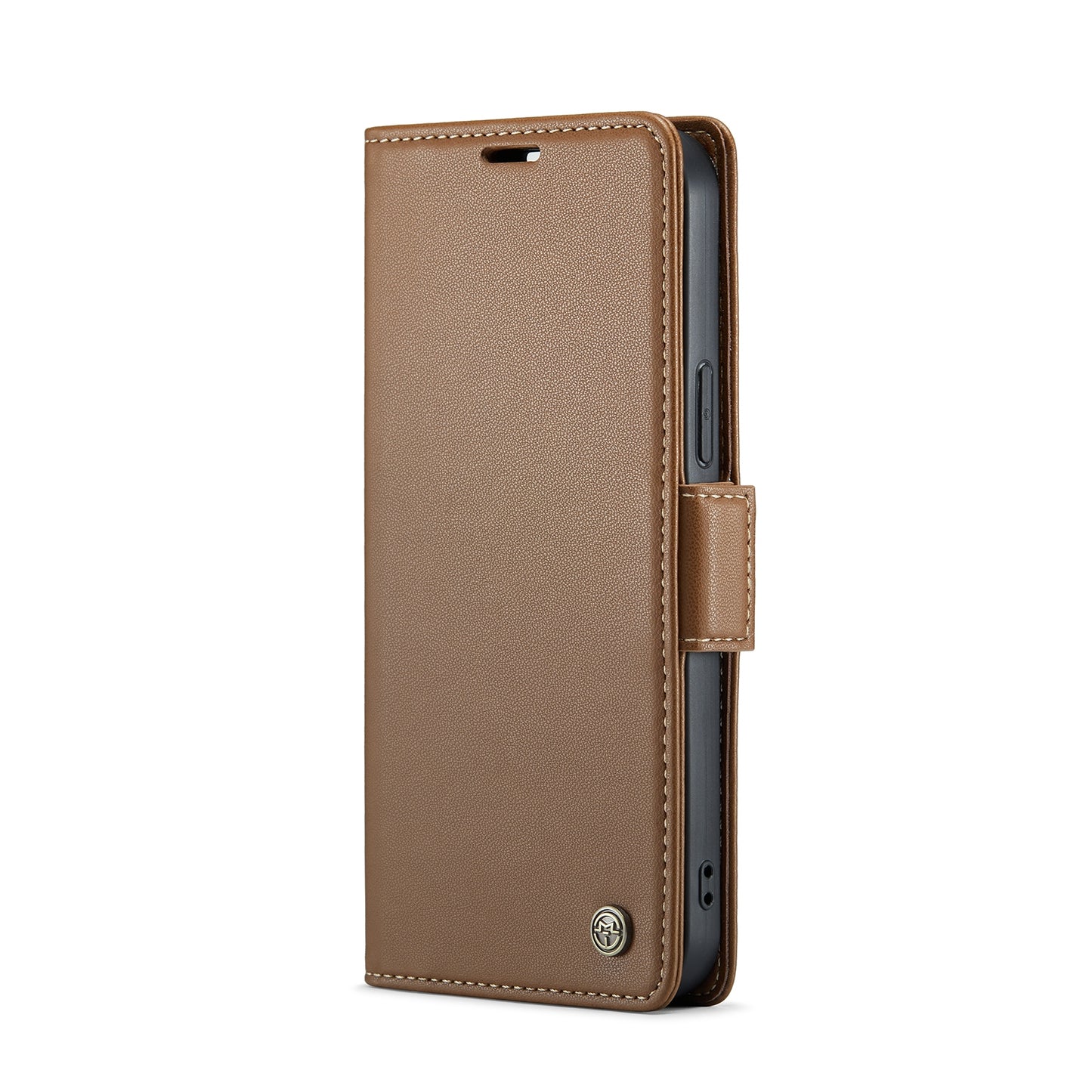 iPhone 15 Pro Litchi Texture RFID Anti-theft Leather Phone Case with Butterfly Buckle, Stand & Card Wallet with TPU Shell