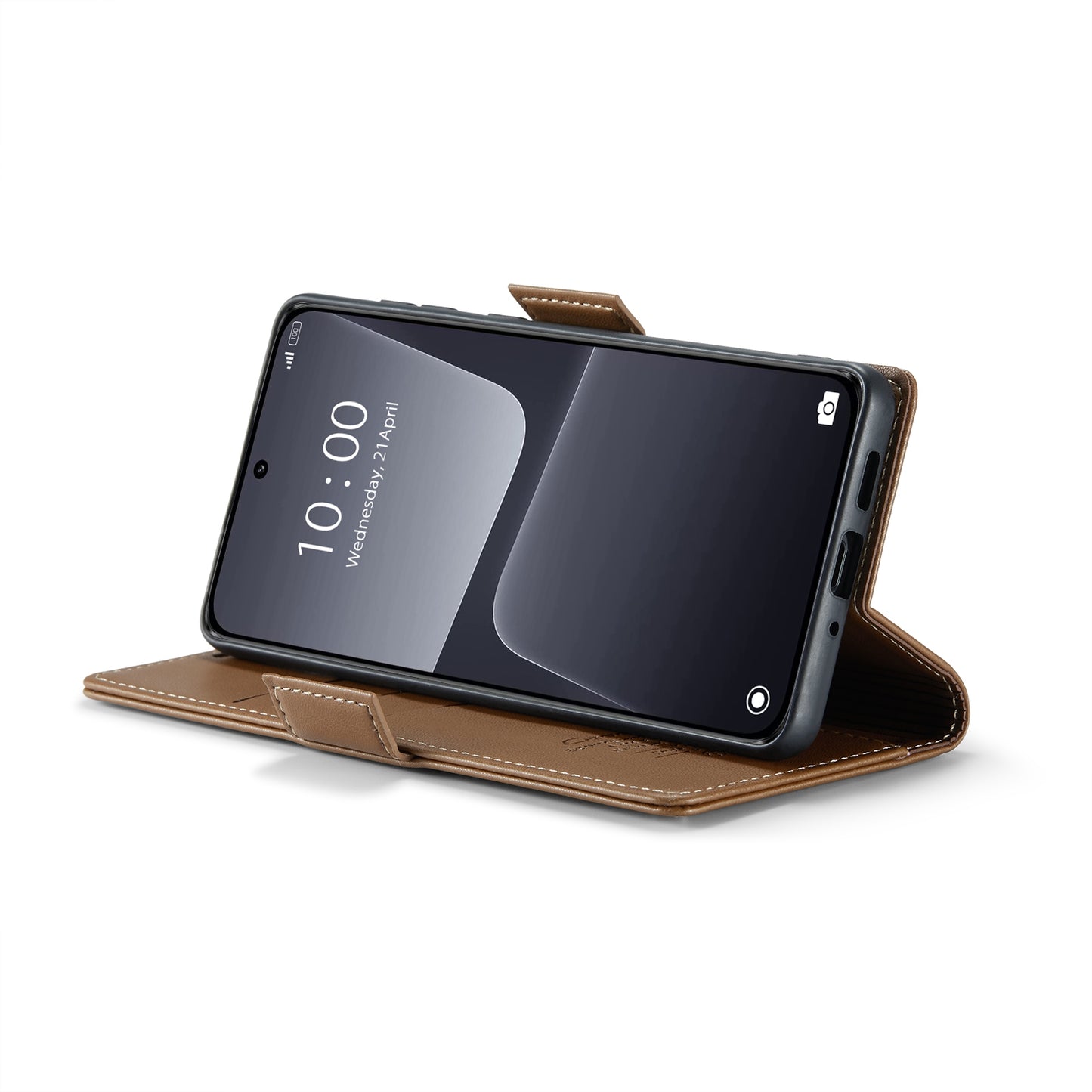 Xiaomi 13 Litchi Texture RFID Anti-theft Leather Phone Case with Butterfly Buckle, Stand & Card Wallet with TPU Shell