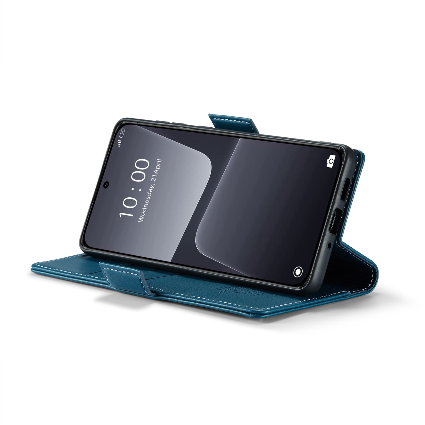 Xiaomi 13 Litchi Texture RFID Anti-theft Leather Phone Case with Butterfly Buckle, Stand & Card Wallet with TPU Shell