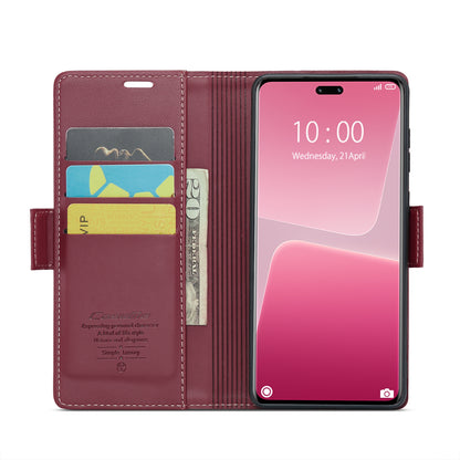Xiaomi 13 Lite Litchi Texture RFID Anti-theft Leather Phone Case with Butterfly Buckle, Stand & Card Wallet with TPU Shell