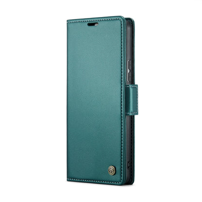 Xiaomi 13 Lite Litchi Texture RFID Anti-theft Leather Phone Case with Butterfly Buckle, Stand & Card Wallet with TPU Shell