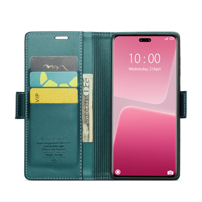 Xiaomi 13 Lite Litchi Texture RFID Anti-theft Leather Phone Case with Butterfly Buckle, Stand & Card Wallet with TPU Shell