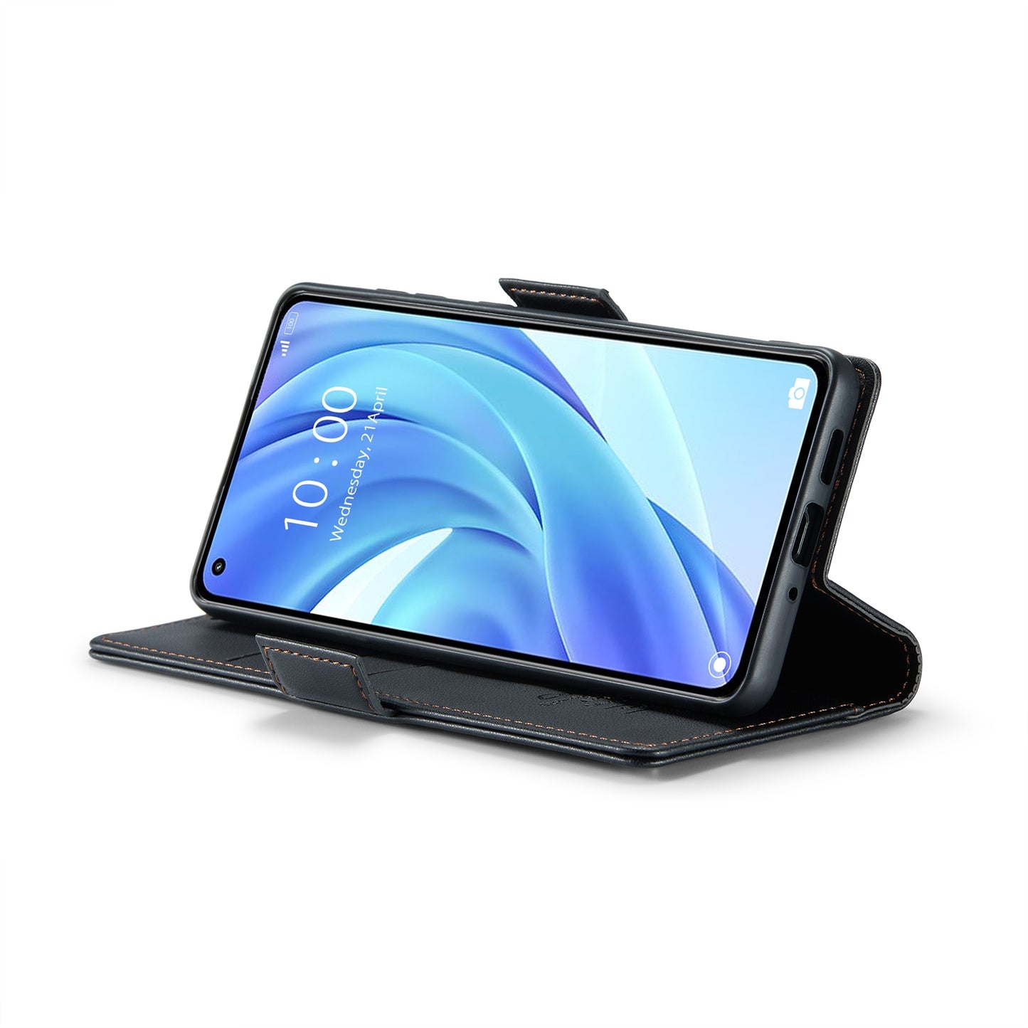 Xiaomi Mi 11 Lite Litchi Texture RFID Anti-theft Leather Phone Case with Butterfly Buckle, Stand & Card Wallet with TPU Shell