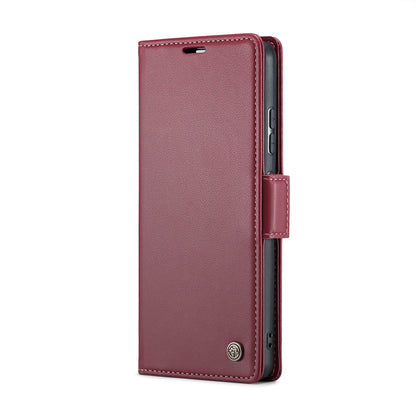 Xiaomi Mi 11 Lite Litchi Texture RFID Anti-theft Leather Phone Case with Butterfly Buckle, Stand & Card Wallet with TPU Shell