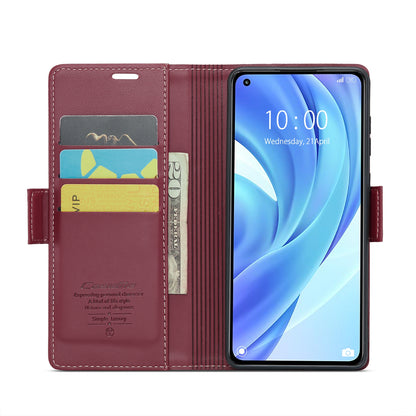 Xiaomi Mi 11 Lite Litchi Texture RFID Anti-theft Leather Phone Case with Butterfly Buckle, Stand & Card Wallet with TPU Shell