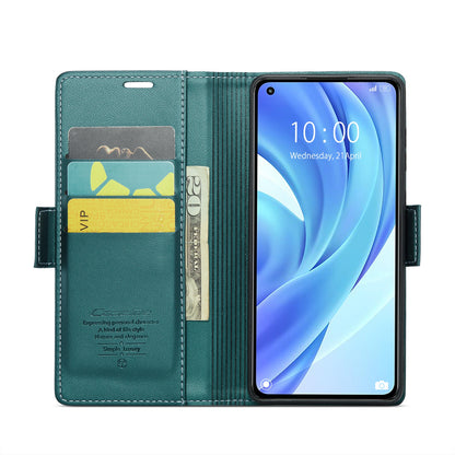 Xiaomi Mi 11 Lite Litchi Texture RFID Anti-theft Leather Phone Case with Butterfly Buckle, Stand & Card Wallet with TPU Shell
