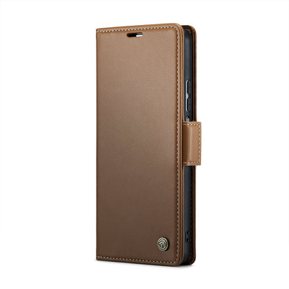 Xiaomi Redmi Note 11S Global Litchi Texture RFID Anti-theft Leather Phone Case with Butterfly Buckle, Stand & Card Wallet with TPU Shell