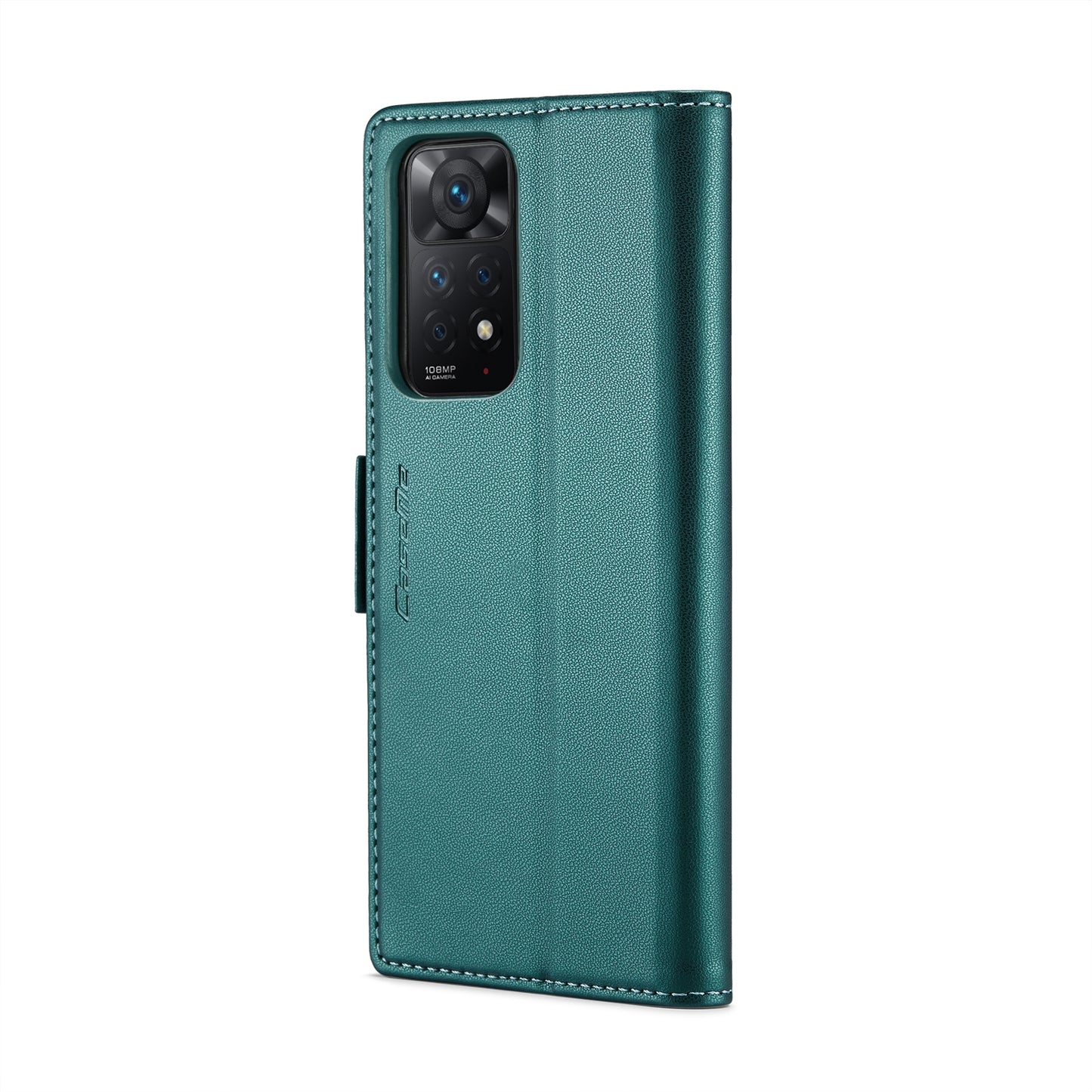 Xiaomi Redmi Note 11 Pro Global Litchi Texture RFID Anti-theft Leather Phone Case with Butterfly Buckle, Stand & Card Wallet with TPU Shell