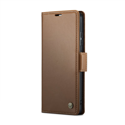 Xiaomi Redmi Note 12 Pro 5G Global Litchi Texture RFID Anti-theft Leather Phone Case with Butterfly Buckle, Stand & Card Wallet with TPU Shell