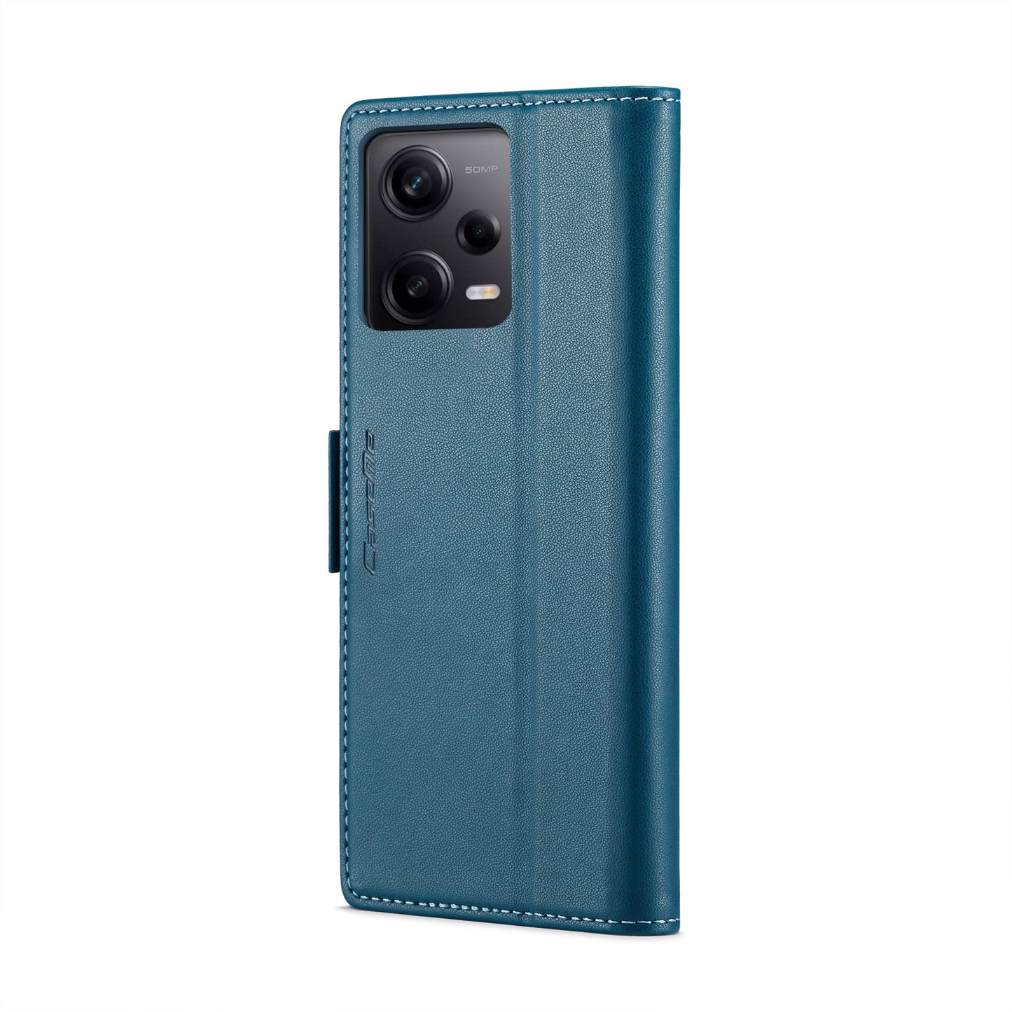 Xiaomi Redmi Note 12 Pro 5G Global Litchi Texture RFID Anti-theft Leather Phone Case with Butterfly Buckle, Stand & Card Wallet with TPU Shell