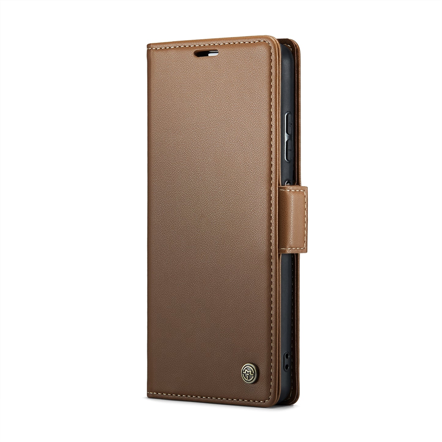 Xiaomi Poco X5 Pro 5G Litchi Texture RFID Anti-theft Leather Phone Case with Butterfly Buckle, Stand & Card Wallet with TPU Shell