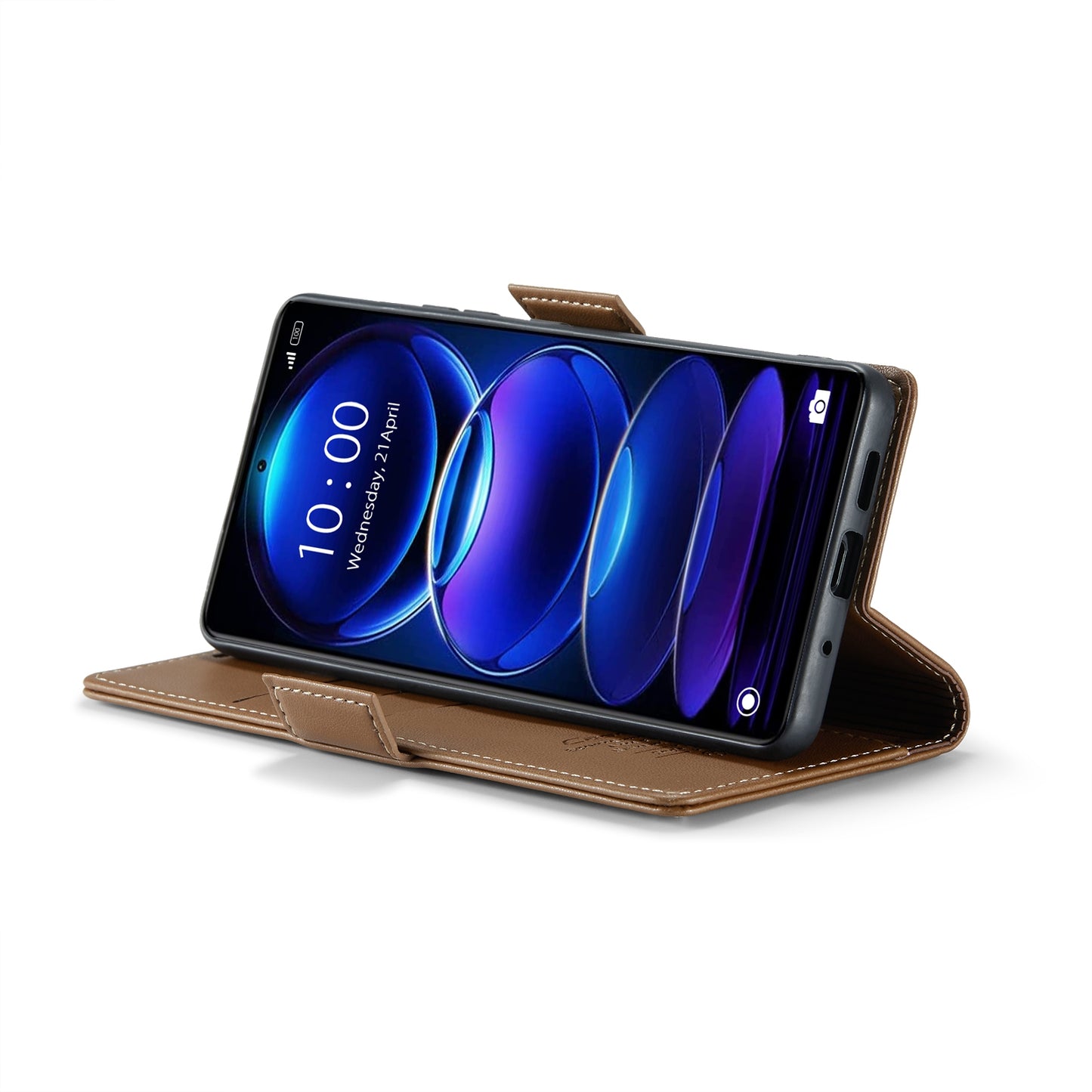 Xiaomi Redmi Note 12 Pro+ 5G Global Litchi Texture RFID Anti-theft Leather Phone Case with Butterfly Buckle, Stand & Card Wallet with TPU Shell