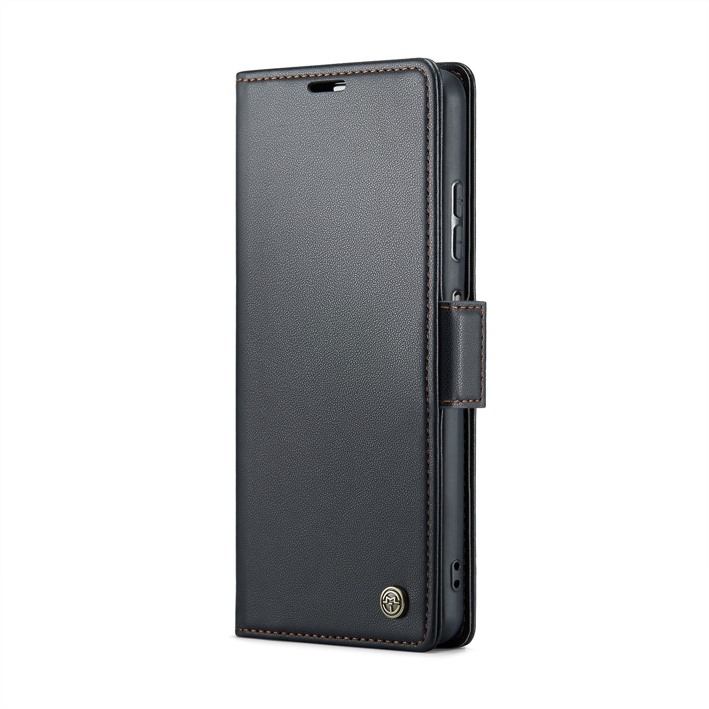 Xiaomi Redmi Note 12 5G Global Litchi Texture RFID Anti-theft Leather Phone Case with Butterfly Buckle, Stand & Card Wallet with TPU Shell