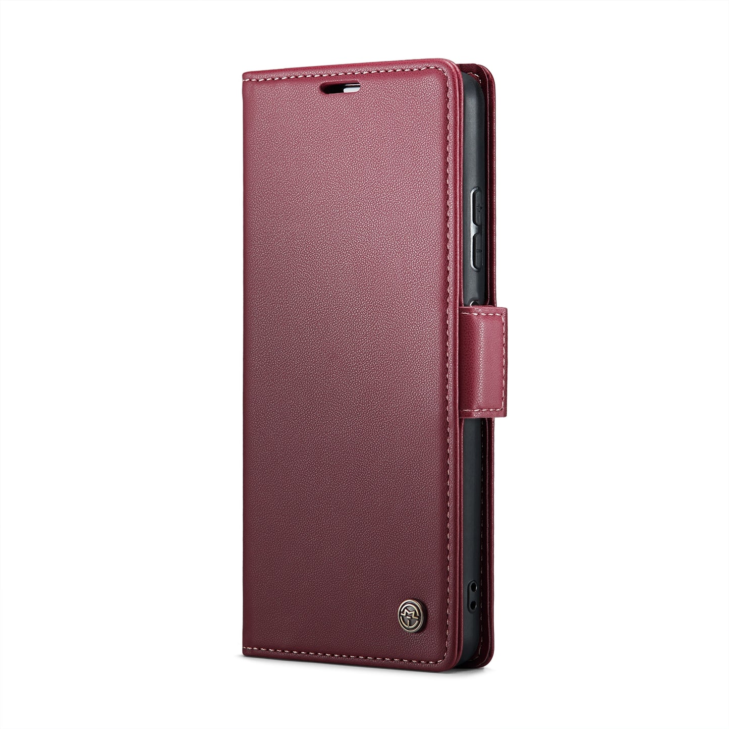 Xiaomi Redmi Note 12 5G Global Litchi Texture RFID Anti-theft Leather Phone Case with Butterfly Buckle, Stand & Card Wallet with TPU Shell