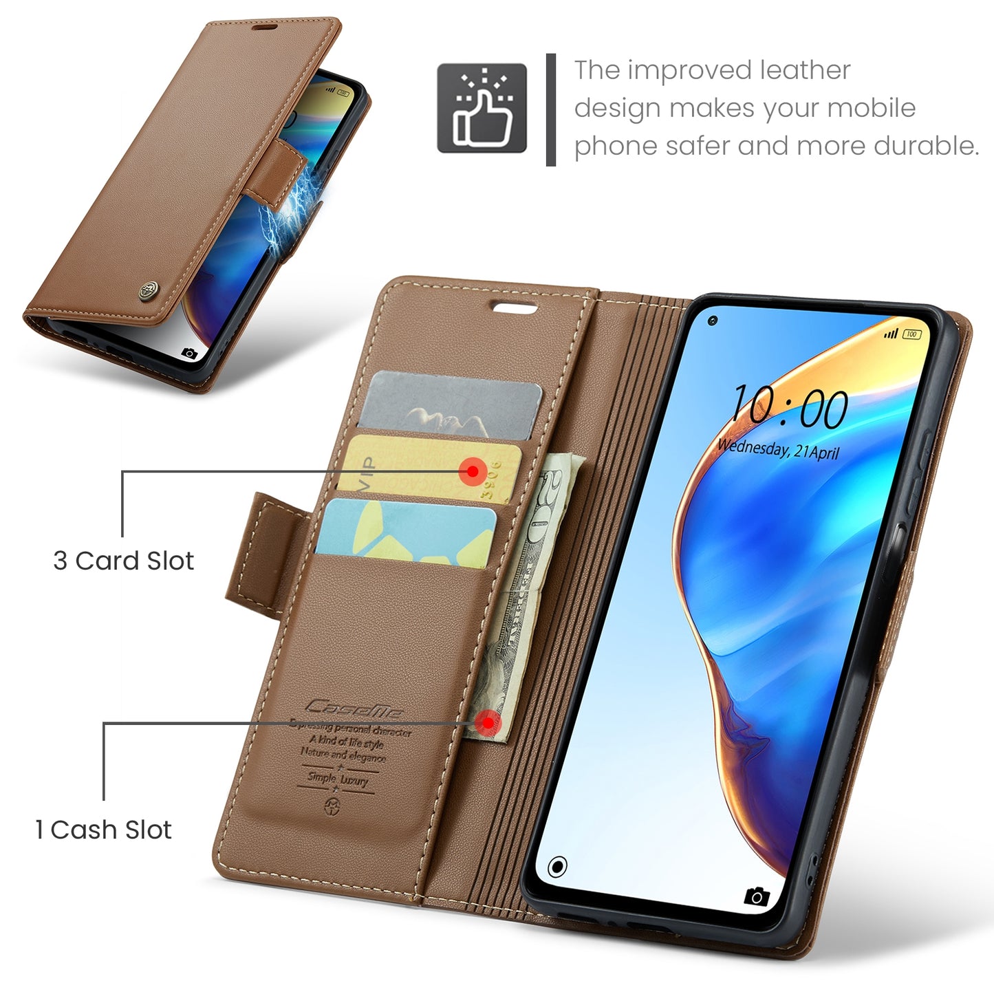 Xiaomi Mi 10T Pro 5G Litchi Texture RFID Anti-theft Leather Phone Case with Butterfly Buckle, Stand & Card Wallet with TPU Shell