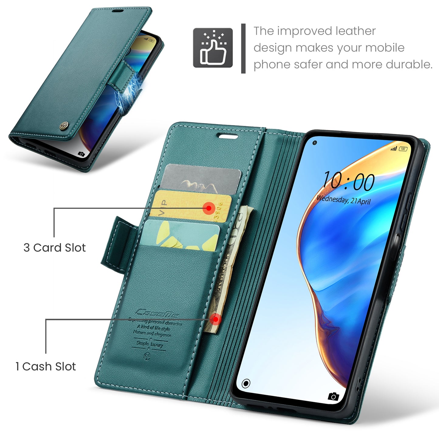Xiaomi Mi 10T Pro 5G Litchi Texture RFID Anti-theft Leather Phone Case with Butterfly Buckle, Stand & Card Wallet with TPU Shell