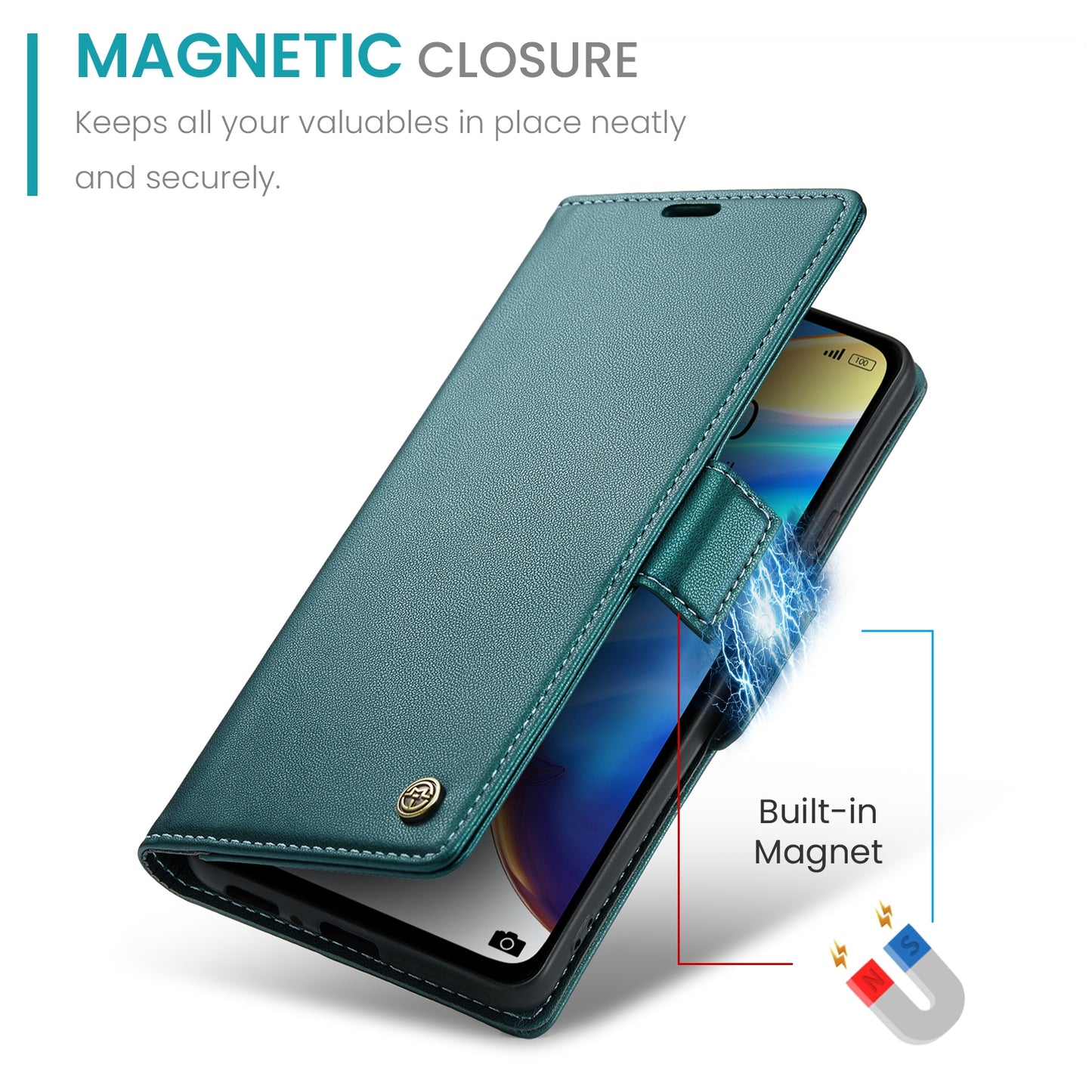 Xiaomi Mi 10T 5G Litchi Texture RFID Anti-theft Leather Phone Case with Butterfly Buckle, Stand & Card Wallet with TPU Shell