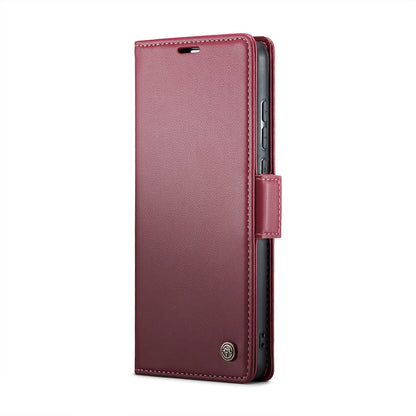 Xiaomi Redmi 11A Litchi Texture RFID Anti-theft Leather Phone Case with Butterfly Buckle, Stand & Card Wallet with TPU Shell