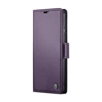 Xiaomi Redmi 11A Litchi Texture RFID Anti-theft Leather Phone Case with Butterfly Buckle, Stand & Card Wallet with TPU Shell