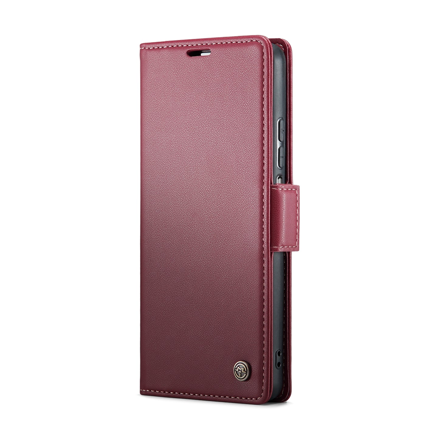 Xiaomi Redmi Note 12 Turbo 5G Litchi Texture RFID Anti-theft Leather Phone Case with Butterfly Buckle, Stand & Card Wallet with TPU Shell