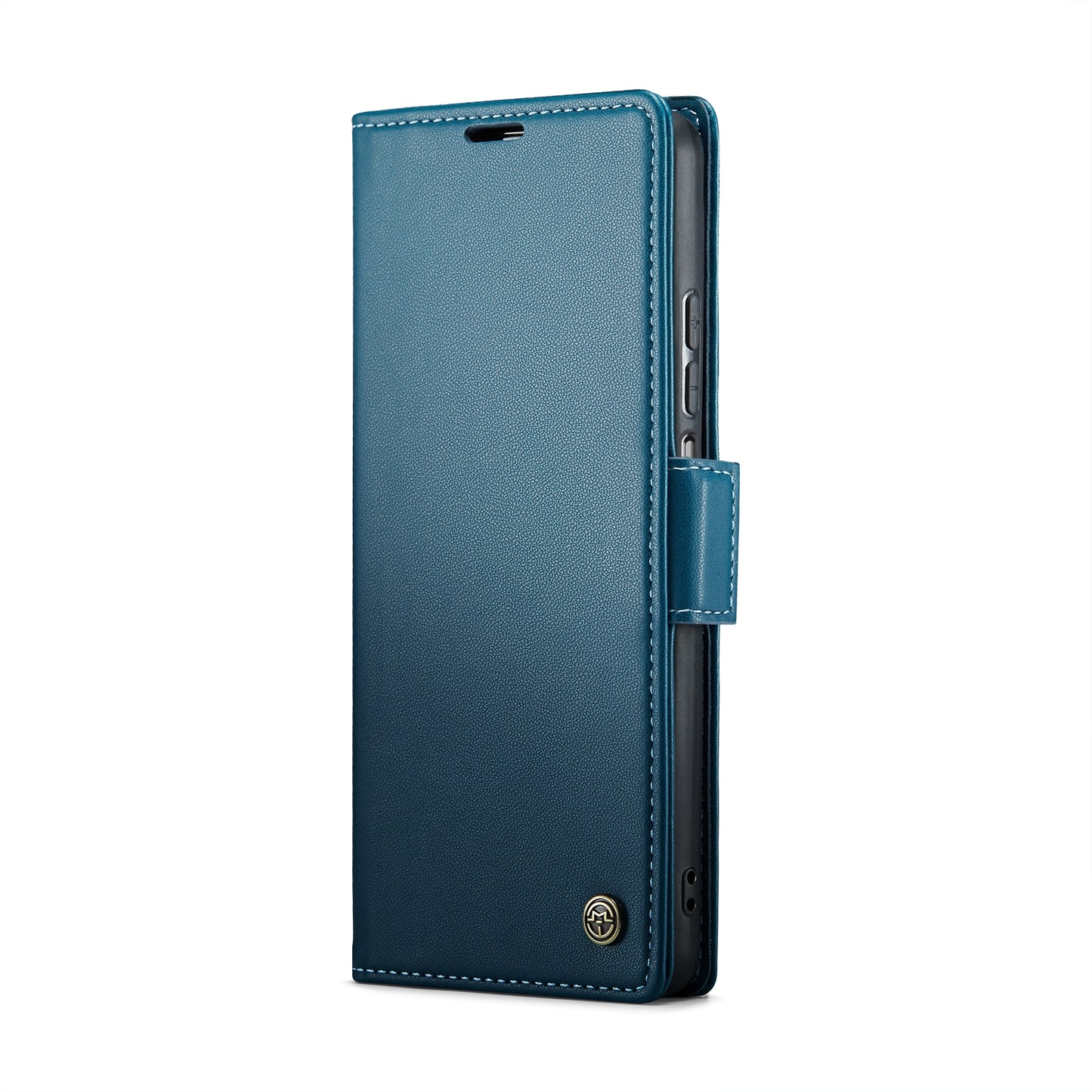 Xiaomi Redmi Note 12 Turbo 5G Litchi Texture RFID Anti-theft Leather Phone Case with Butterfly Buckle, Stand & Card Wallet with TPU Shell