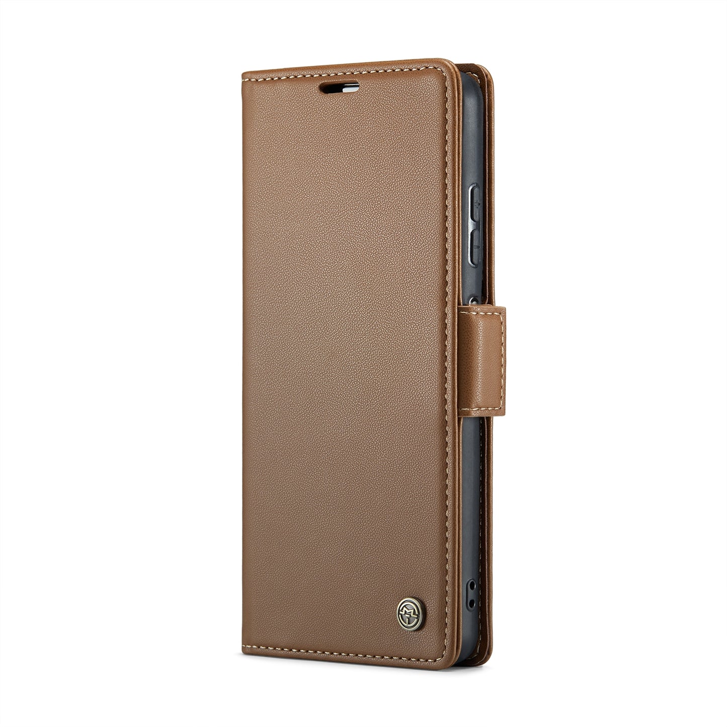 Xiaomi Redmi Note 12 4G Global Litchi Texture RFID Anti-theft Leather Phone Case with Butterfly Buckle, Stand & Card Wallet with TPU Shell