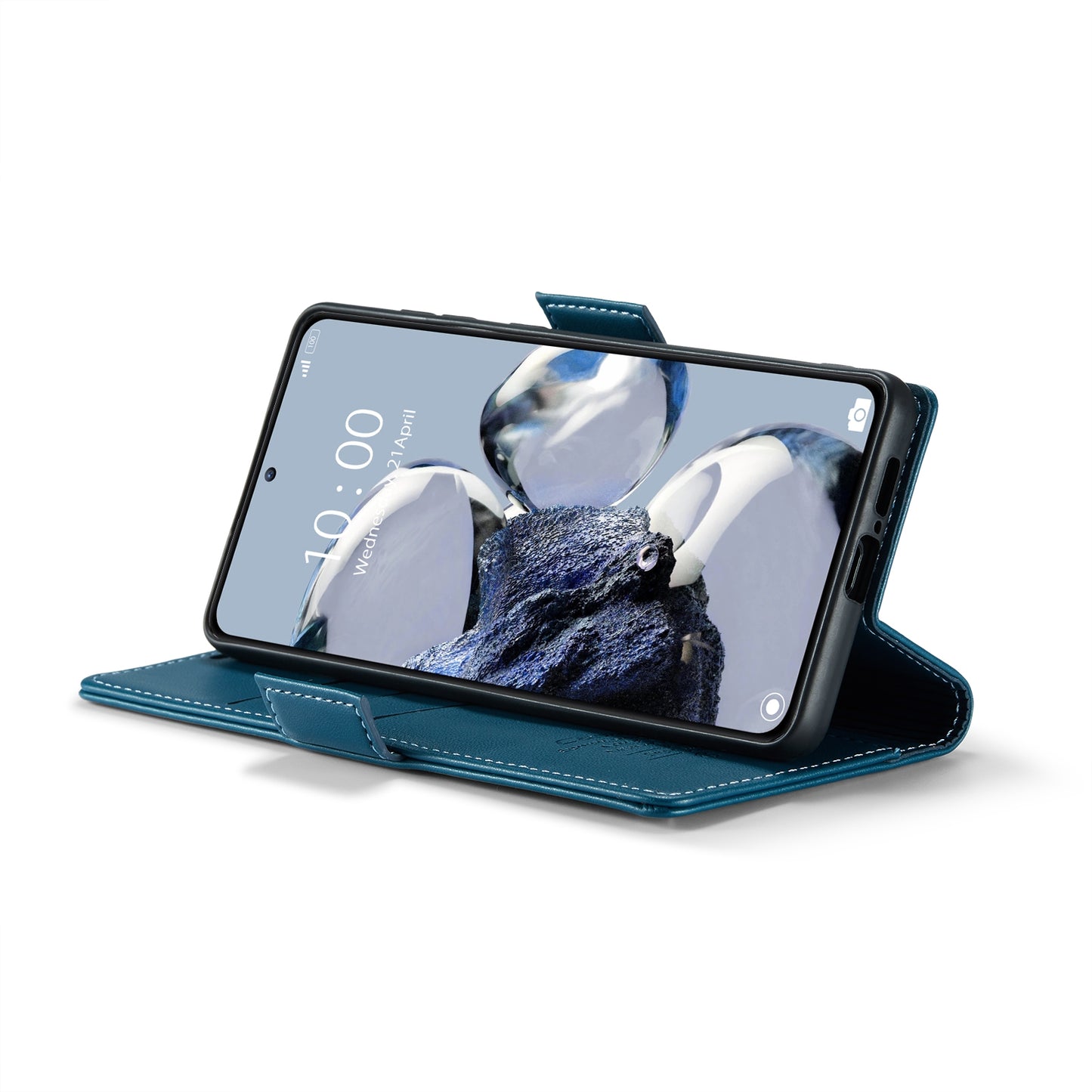 Xiaomi Redmi K50 Ultra Litchi Texture RFID Anti-theft Leather Phone Case with Butterfly Buckle, Stand & Card Wallet with TPU Shell