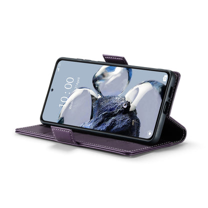 Xiaomi Redmi K50 Ultra Litchi Texture RFID Anti-theft Leather Phone Case with Butterfly Buckle, Stand & Card Wallet with TPU Shell