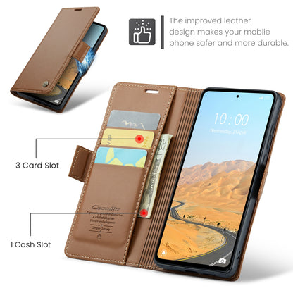 Xiaomi Redmi 12 4G/5G Litchi Texture RFID Anti-theft Leather Phone Case with Butterfly Buckle, Stand & Card Wallet with TPU Shell