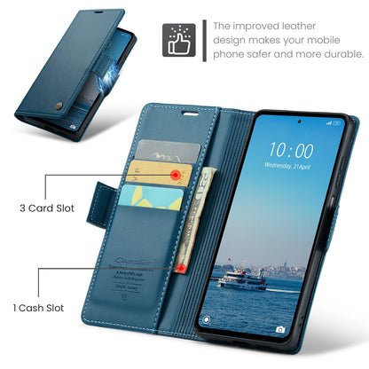 Xiaomi Redmi 12 4G/5G Litchi Texture RFID Anti-theft Leather Phone Case with Butterfly Buckle, Stand & Card Wallet with TPU Shell