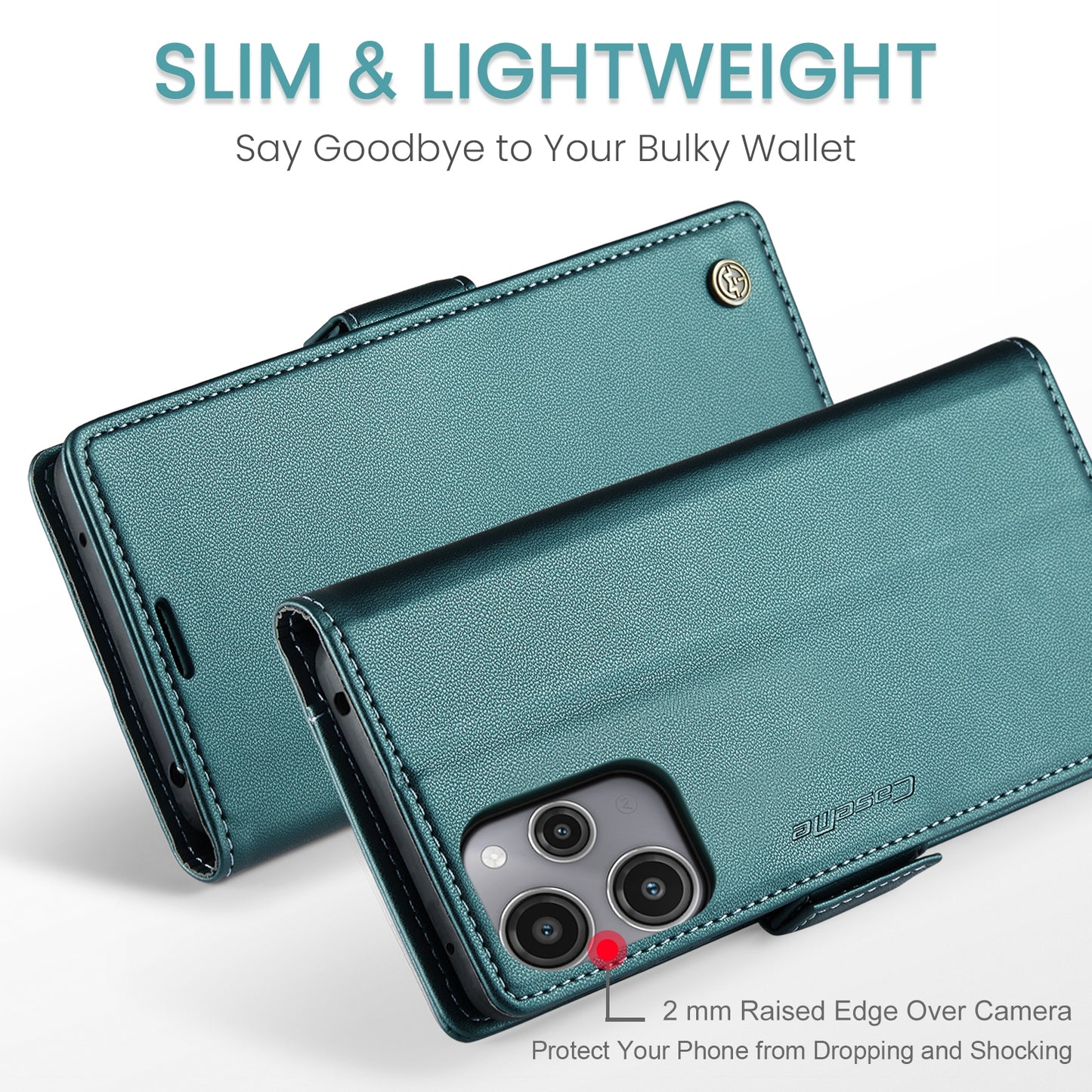 Xiaomi Redmi 12 4G/5G Litchi Texture RFID Anti-theft Leather Phone Case with Butterfly Buckle, Stand & Card Wallet with TPU Shell