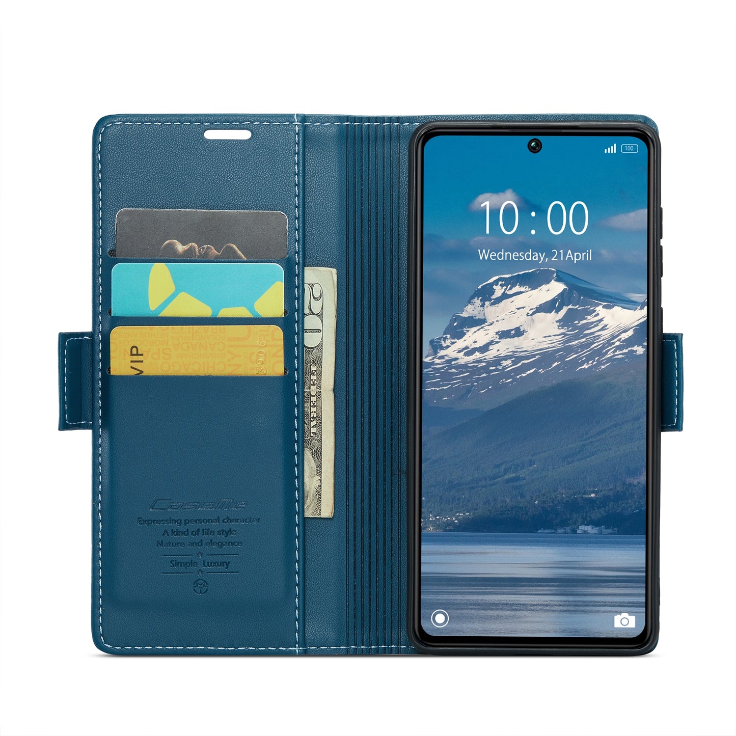 Xiaomi Poco X6 5G Litchi Texture RFID Anti-theft Leather Phone Case with Butterfly Buckle, Stand & Card Wallet with TPU Shell