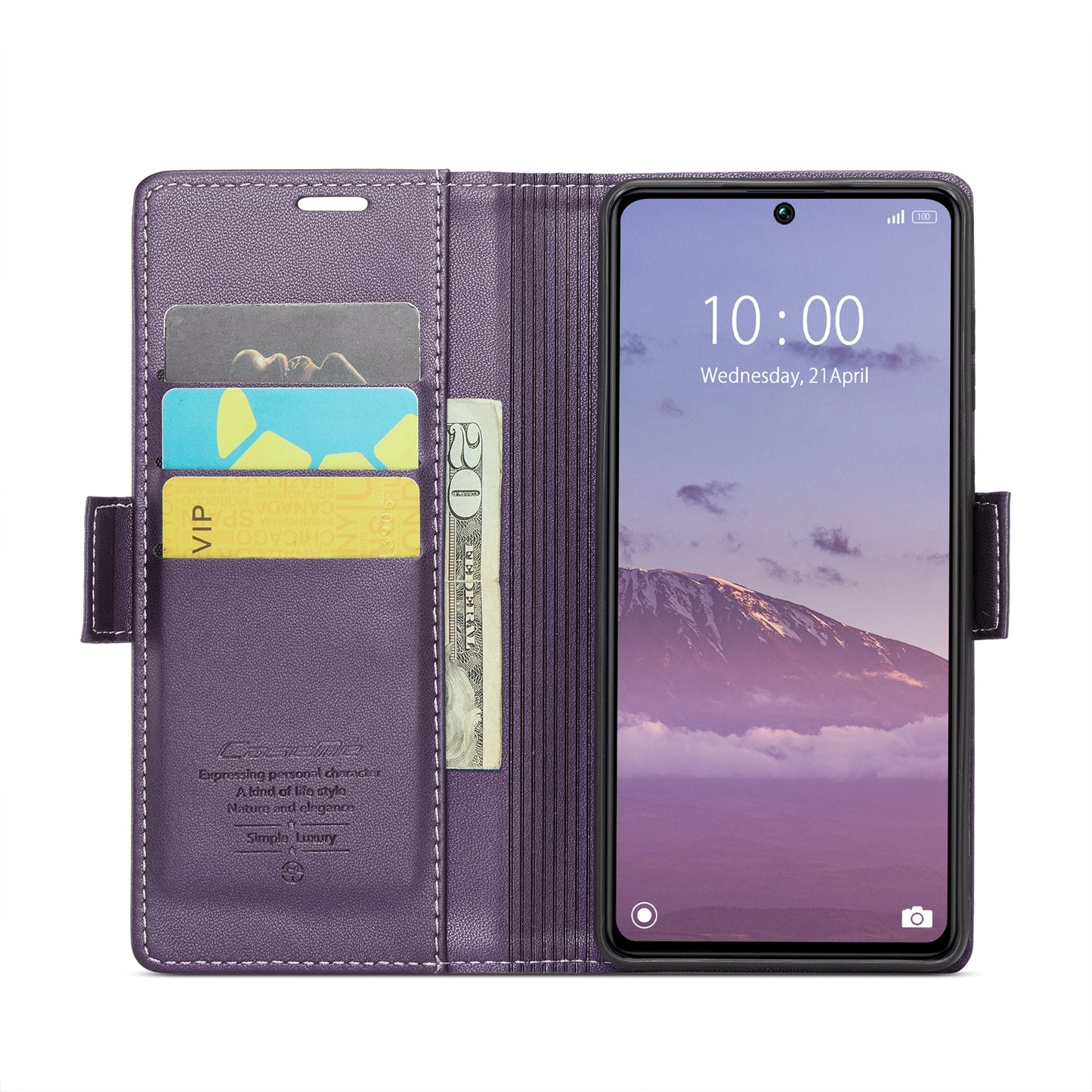 Xiaomi Poco X6 5G Litchi Texture RFID Anti-theft Leather Phone Case with Butterfly Buckle, Stand & Card Wallet with TPU Shell